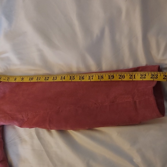 Cherokee Women's Pink Suede Fitted Jacket Buttoned Lined Y2K  Size XS - Picture 8 of 13